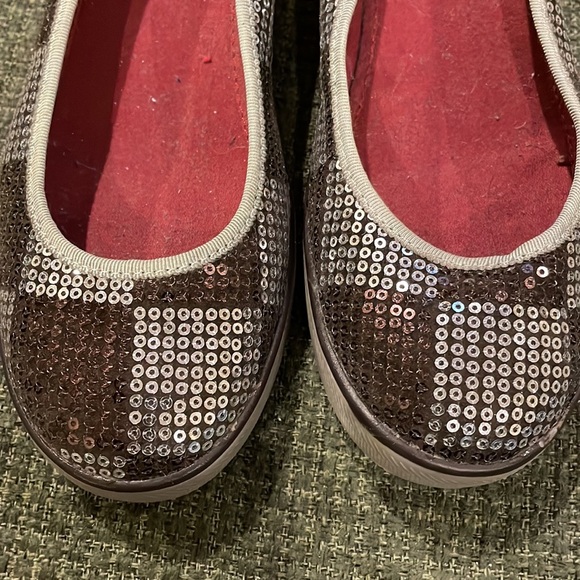 Keds checkered sequence patterned wedge shoes (sz 7) - Picture 7 of 9